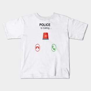 POLICE CALL Kids T-Shirt